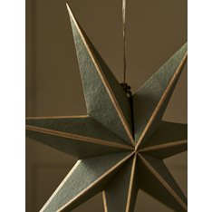 Large Green and Gold Star Decoration 60cm Image