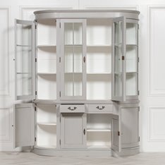 Large Grey Dresser Display Cabinet Image