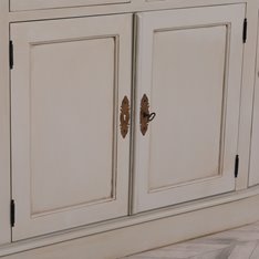 Large Grey Dresser Display Cabinet Image