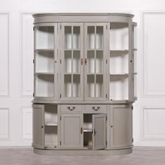 Large Grey Dresser Display Cabinet Image