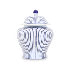 Hand painted Blue and White Ginger Jar Image