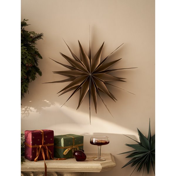 Large Taupe Brown Classic Star - 60cm