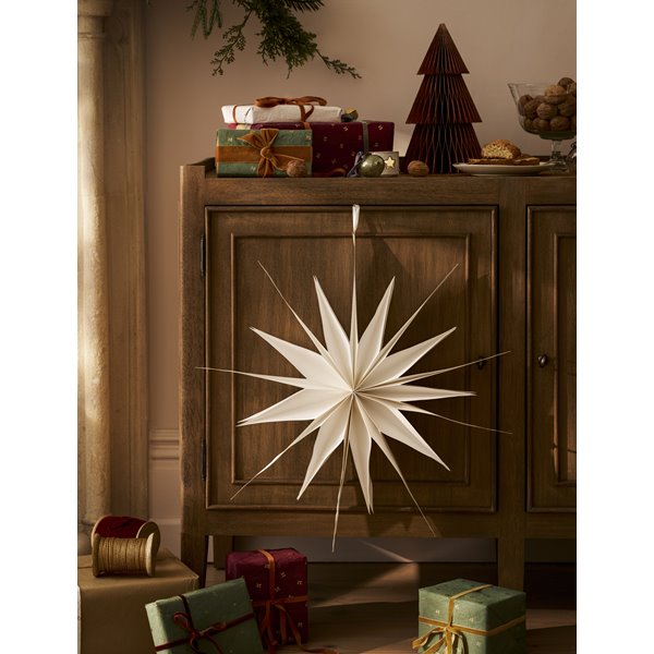 Large Warm White Classic Star - 60cm