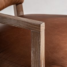 Leather Club Carver Dining Chair  Image