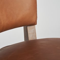 Leather Club Dining Chair Image