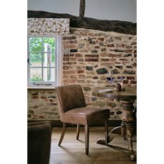 Leather Club Dining Chair Image