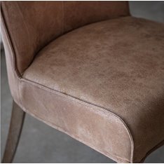 Leather Club Dining Chair Image