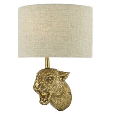 Leopard Single Gold Wall Light Image