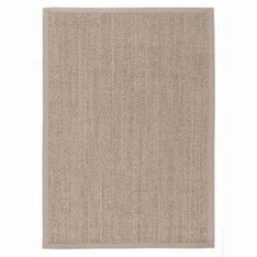 Light Beige Sisal Rug - Sand Border  Image