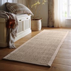 Light Beige Sisal Rug - Sand Border  Image