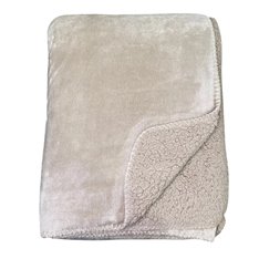Light Brown Soft Teddy Back Throw  Image