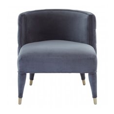 Lilly Grey Button Back Chair Image