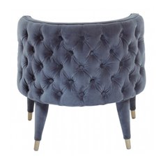 Lilly Grey Button Back Chair Image