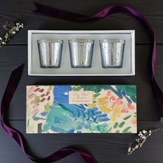 Lime & Basil Scented Votives - Set of 3 Image