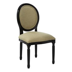 Moss Green Linen Dining Chair Image