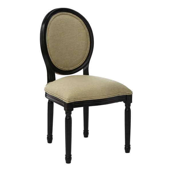 Litchen Green Linen Dining Chair