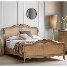 Louis King Cane and Wood Bed Image