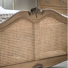 Louis King Cane and Wood Bed Image