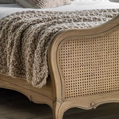 Louis King Cane and Wood Bed Image