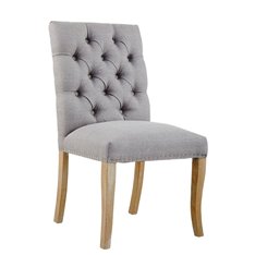 Louis Grey Button Dining Chair Image