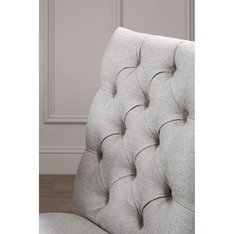 Louis Grey Button Dining Chair Image