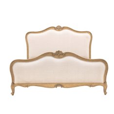Louis Linen Upholstered Kingsize Bed Image