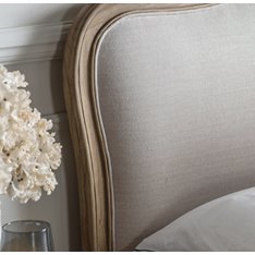 Louis Linen Upholstered Kingsize Bed Image