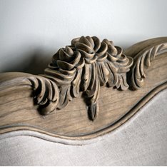 Louis Linen Upholstered Kingsize Bed Image