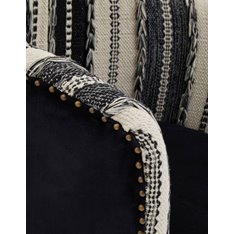 Lulu Black and White Tub Chair Image