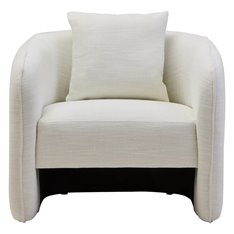 Biba Cream Curved Armchair Image