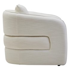 Biba Cream Curved Armchair Image