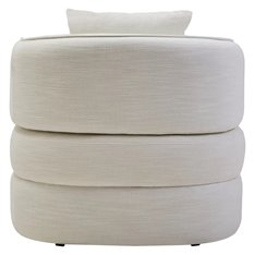 Biba Cream Curved Armchair Image