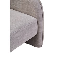 Biba Grey Curved Armchair  Image