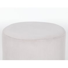 Luxor Grey & Gold Velvet Footstool Image