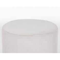 Luxor Grey & Gold Velvet Footstool Image