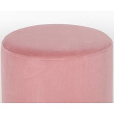 Luxor Pink & Gold Velvet Footstool Image