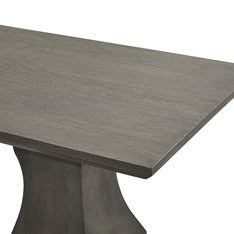 Lyon Grey Twin Pedestal Console Table Image