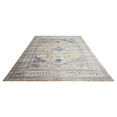 Malta Beige and Blue Rug Image