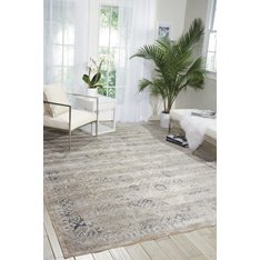 Malta Ivory, Beige and Blue Rug Image