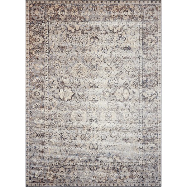 Malta Ivory, Grey and Blue Rug 