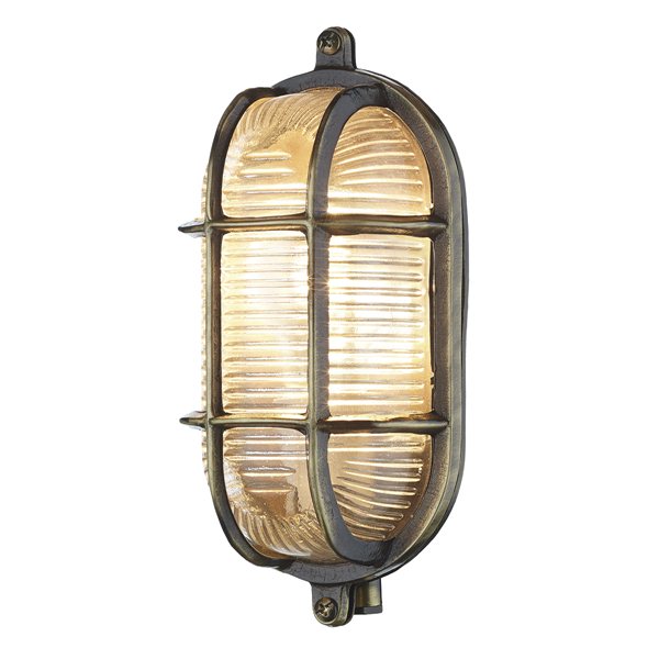 Marina Wall Lamp Antique Brass