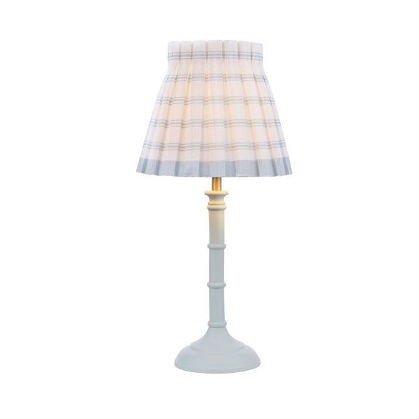 Matt Green Table lamp with Pleated shade - Seconds