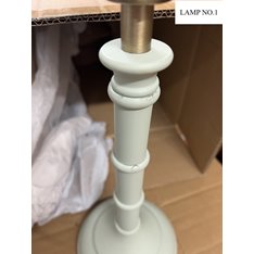 Matt Green Table lamp with Pleated shade Image