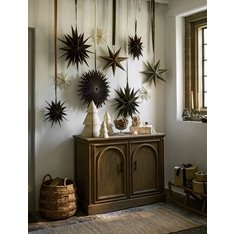 Medium Green and Gold Star Decoration 46cm Image