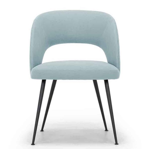 Millbrook Blue Linen Dining Chair