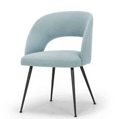 Millbrook Blue Linen Dining Chair Image