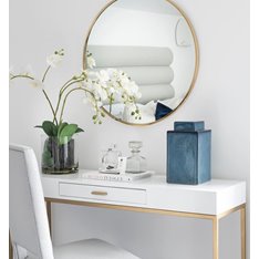 Monaco White Console Table Image