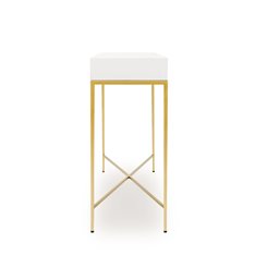 Monaco White Console Table Image