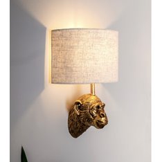 Monkey Single Gold Wall Light Image