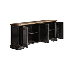 Montgomery Black Distressed Sideboard Image